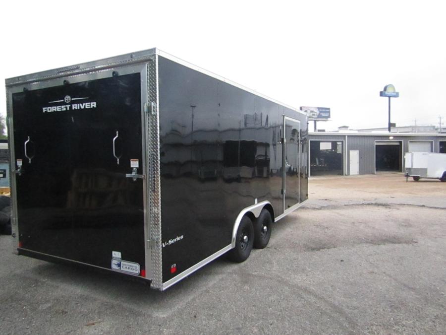 VHW8 85X20 ENCLOSED RAMP DOOR BLACK Image 1