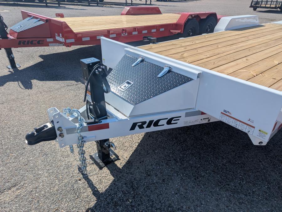 Rice Trailers - MAGNUM 14K EQUIPMENT HAULER 82X21 White Image 3