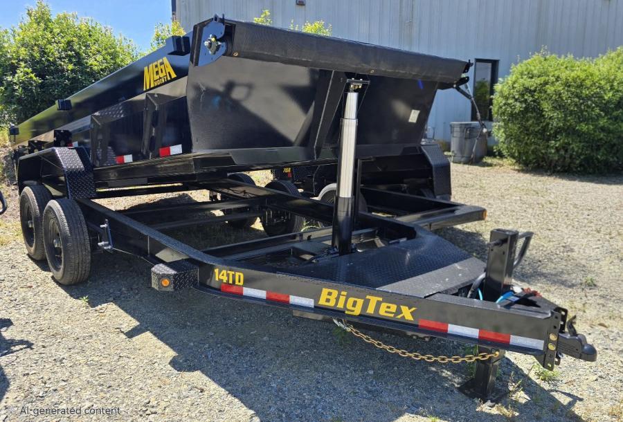 Big Tex 14TD 15.4K HD TELESCOPIC DUMP 83"X1 6SIR, BLACK Image 2