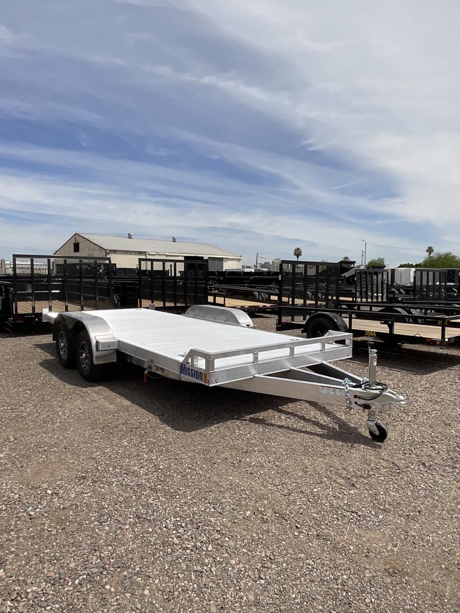 MOCH 8X18 TILTING OPEN CAR HAULER TRAILER BY MISSION Image 1