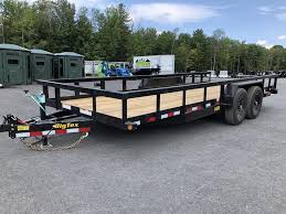 Big Tex 14PI-83" x 20 HD Tandem Axle Pipe Top Utility Trailer