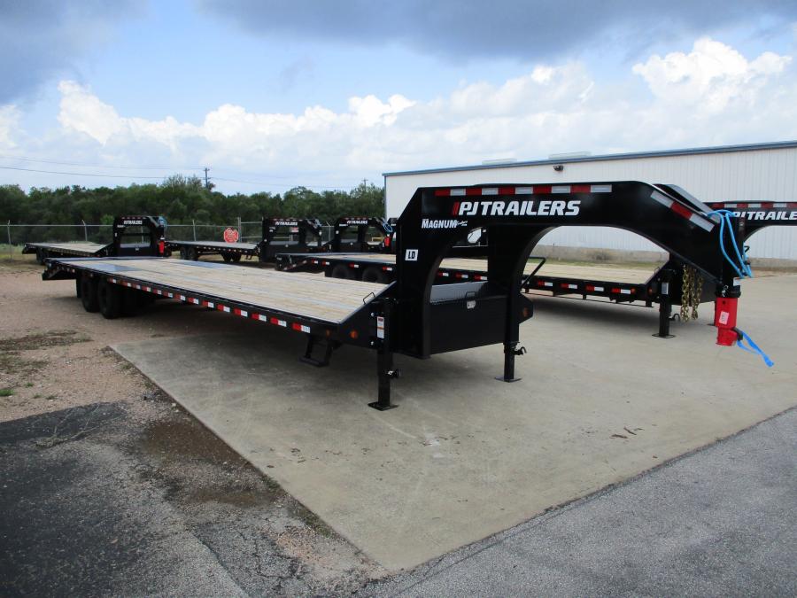 PJ LD, Gooseneck, 40′ x 108″, 25k, Dovetail, Ratchets w/ Slide Track Image 0