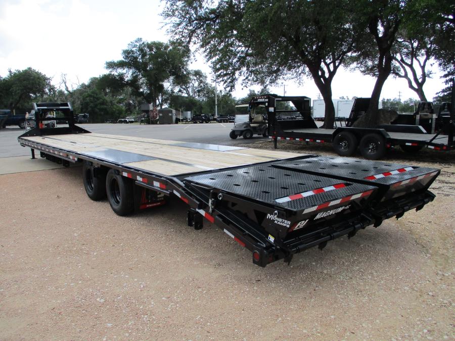 PJ LD, Gooseneck, 40′ x 108″, 25k, Dovetail, Ratchets w/ Slide Track Image 1