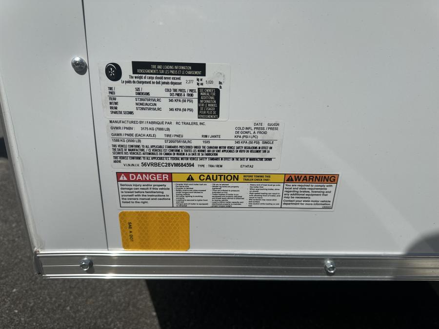 RWT7 7X14 TA RC ENCLOSED RAMP DOOR Image 0