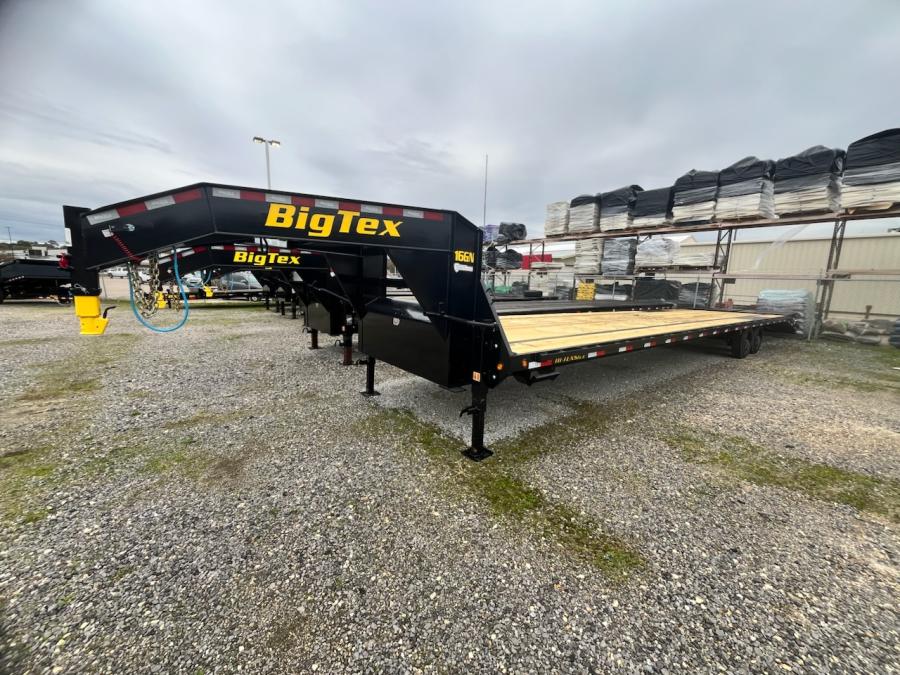Big Tex 16GN, Gooseneck, 102" x 40', 17.5K, Dovetail, Mega Ramps Image 0