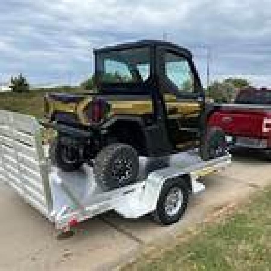 Aluma 7814 ALUMA 78X14 SA TRAILER, STRAIGHT TAILGATE Image 1