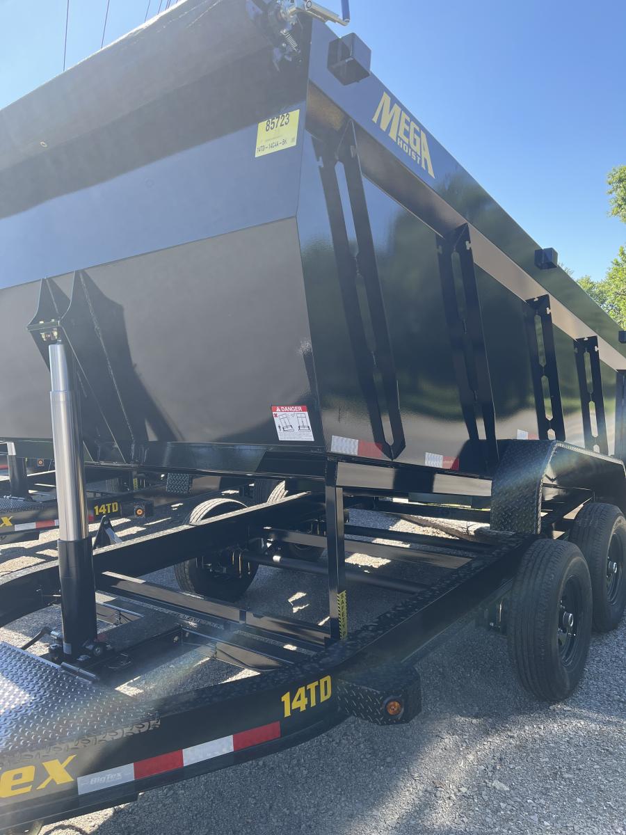 Big Tex 14TD, Dump, 83" x 14', 15.4k, 4' Sides Image 2