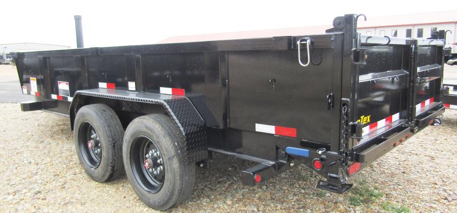 Big Tex 16TD 17.6K HD TELESCOPIC DUMP 83"X1 6SIR, BLACK Image 3