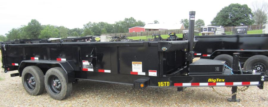 Big Tex 16TD 17.6K HD TELESCOPIC DUMP 83"X1 6SIR, BLACK Image 5
