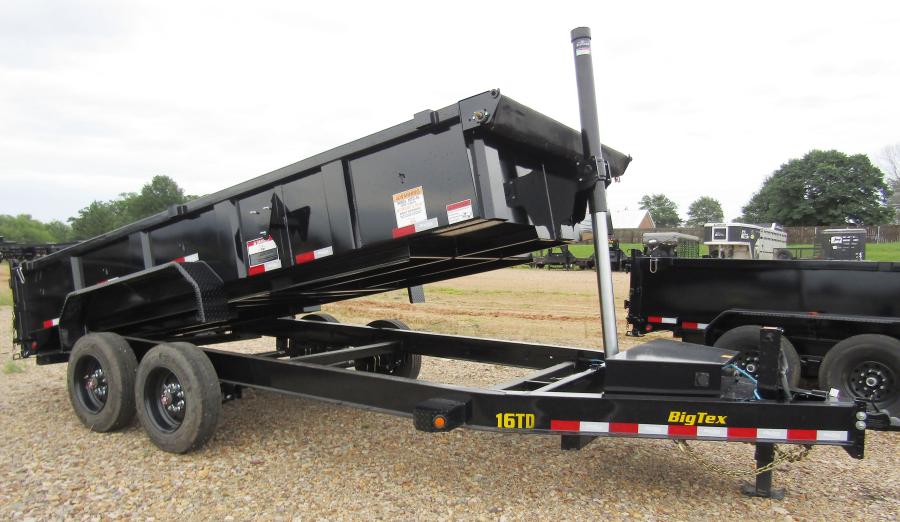Big Tex 16TD 17.6K HD TELESCOPIC DUMP 83"X1 4 SIDES, 6SIR, BLACK Image 0