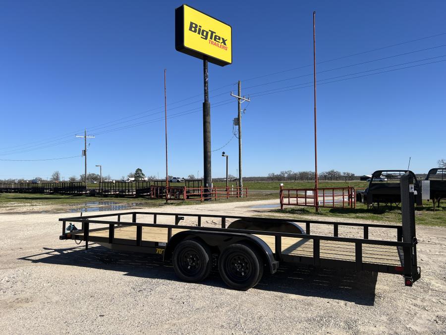 Big Tex 70PI 7K TAND SQ TU UTL 83″X20 BLK Image 0