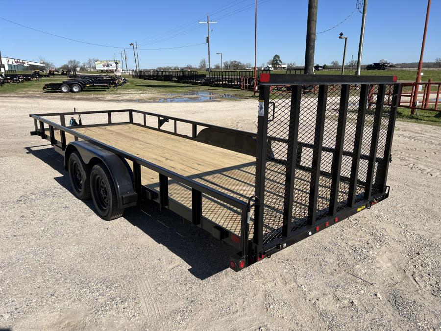 Big Tex 70PI 7K TAND SQ TU UTL 83″X20 BLK Image 1