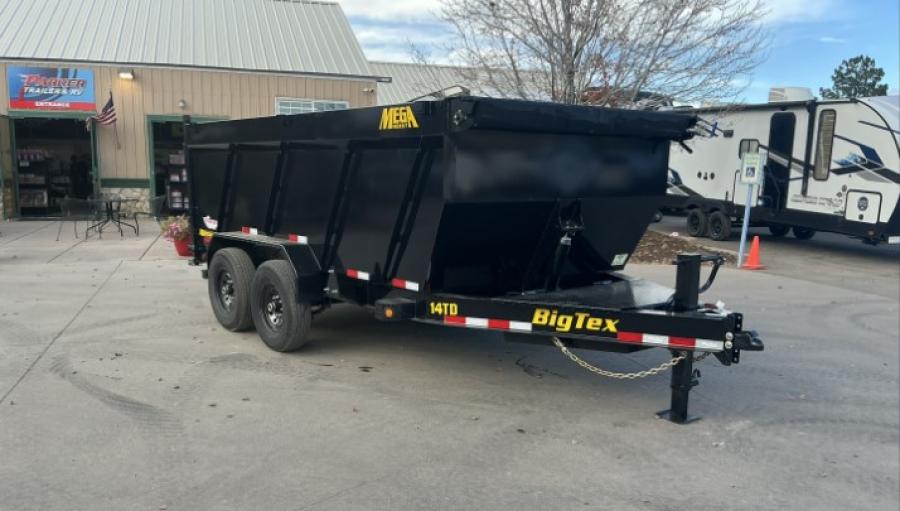 Big Tex 14TD 15.4K HD TELESCOPIC DUMP 83"X1 4 SIDES, 6SIR, BLACK Image 1