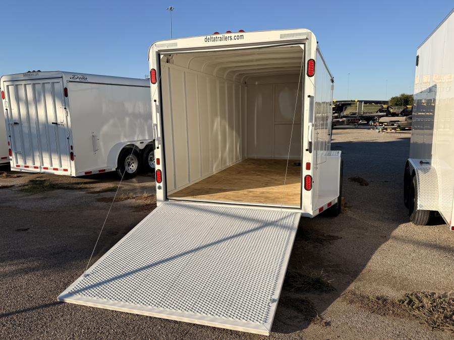 Delta 300TB-16, 6.8' x 16' Enclosed Screwless Cargo Trailer, w/ Spring Assisted Ramp Door Image 2