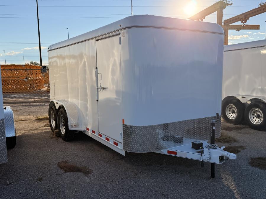 Delta 300TB-16, 6.8' x 16' Enclosed Screwless Cargo Trailer, w/ Spring Assisted Ramp Door Image 0