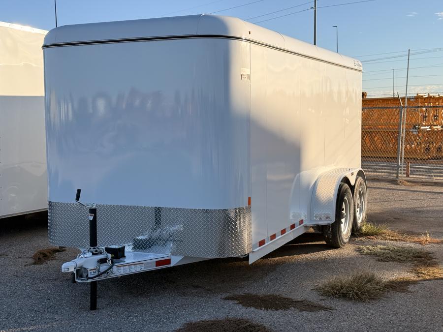 Delta 300TB-16, 6.8' x 16' Enclosed Screwless Cargo Trailer, w/ Spring Assisted Ramp Door Image 1