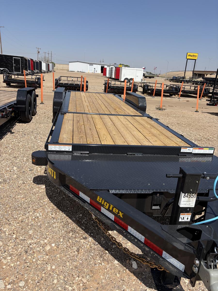 Big Tex 14TI 83″ x 24 (16 + 8) Heavy Duty I-Beam Tilt Bed Trailer Image 1