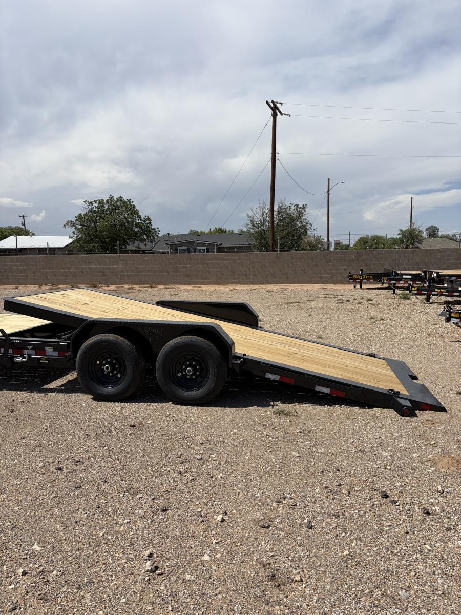 Big Tex 14TI 83″ x 24 (16 + 8) Heavy Duty I-Beam Tilt Bed Trailer Image 2