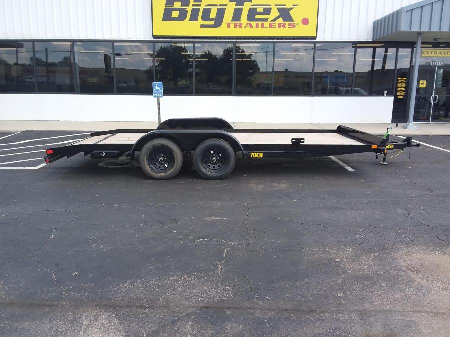 Big Tex 70CH, Car Hauler, 83" x 16', 7K, 4' Slide-In Ramps Image 0