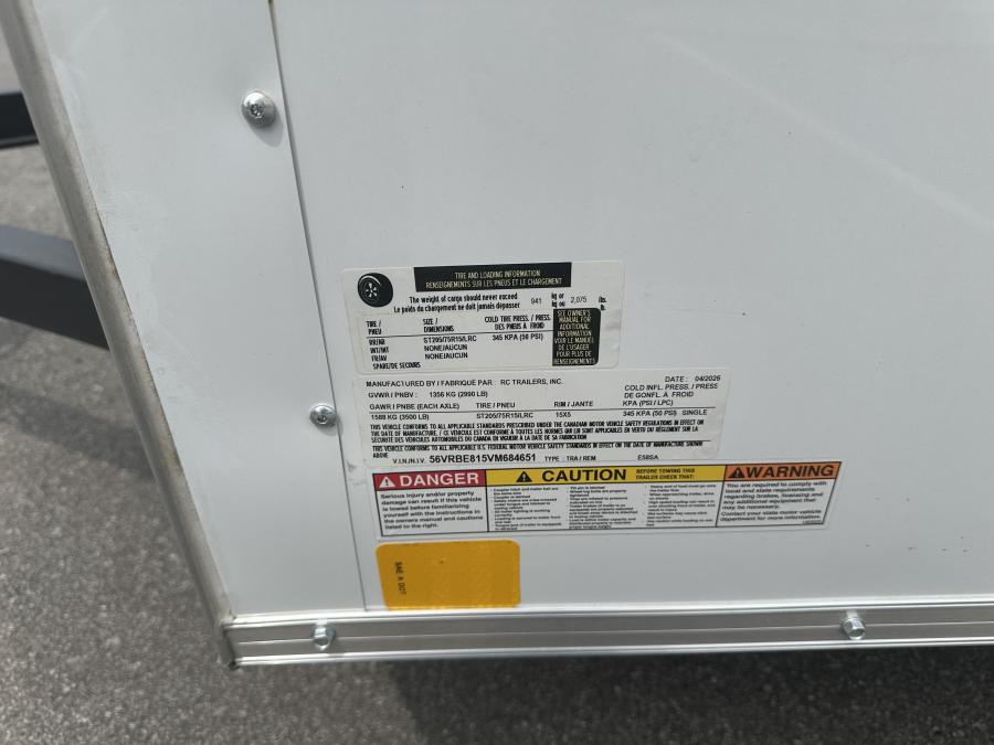 E-58 RC 5X8 SA 3K DD 56" INT HT WH Image 4