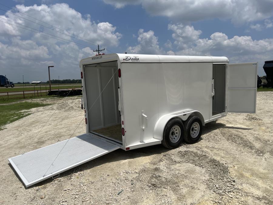 16 X 6 X 6.6 BUMPER PULL STEEL CARGO TRAILER BY DELTA MFG Image 3