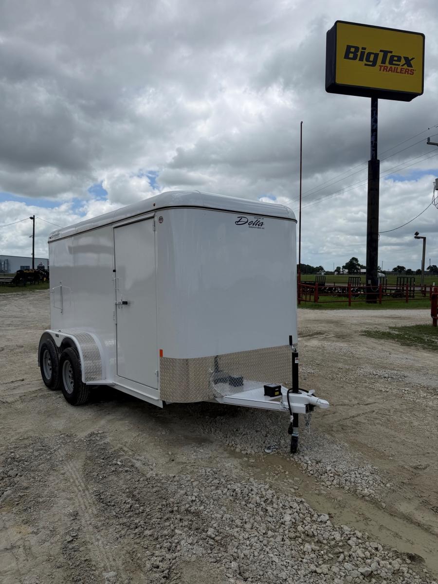 12 X 6 X 6.6 BUMPER PULL STEEL CARGO TRAILER BY DELTA MFG Image 1