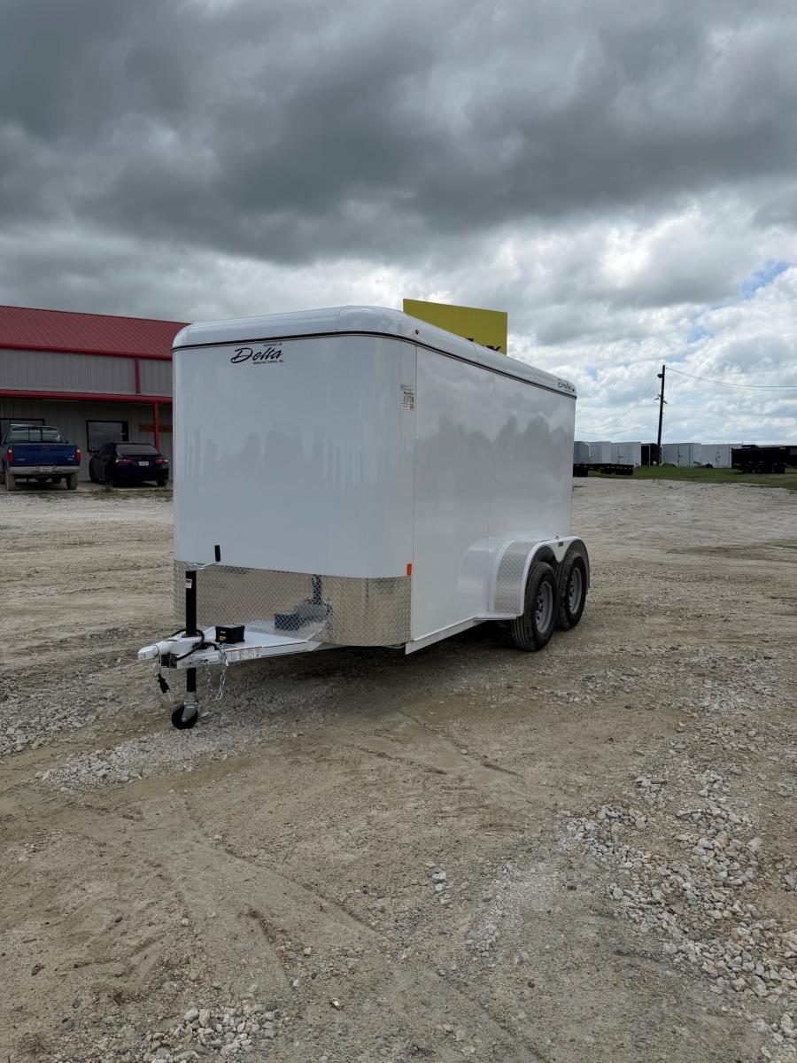 12 X 6 X 6.6 BUMPER PULL STEEL CARGO TRAILER BY DELTA MFG Image 2