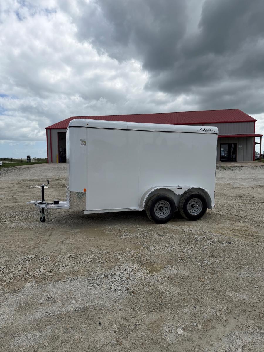 12 X 6 X 6.6 BUMPER PULL STEEL CARGO TRAILER BY DELTA MFG Image 3