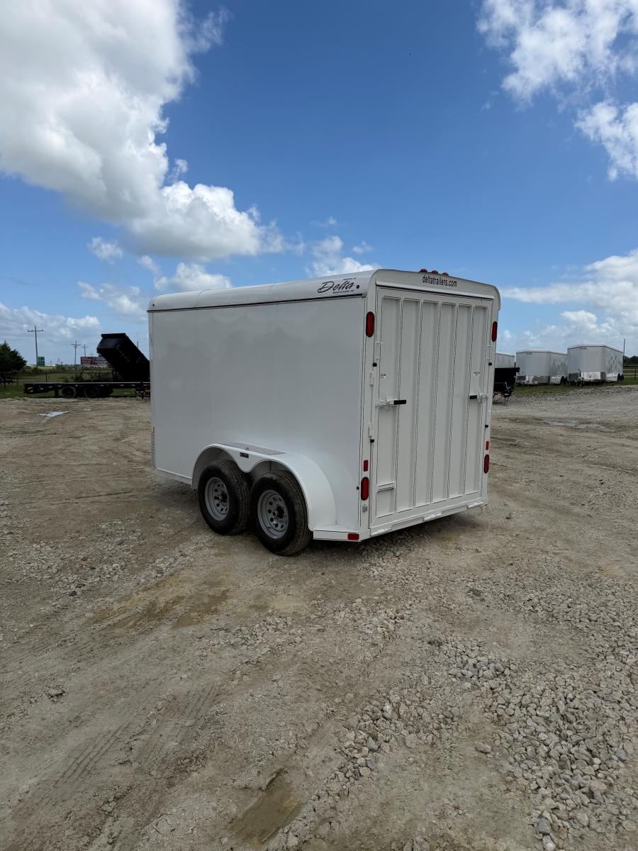 12 X 6 X 6.6 BUMPER PULL STEEL CARGO TRAILER BY DELTA MFG Image 4