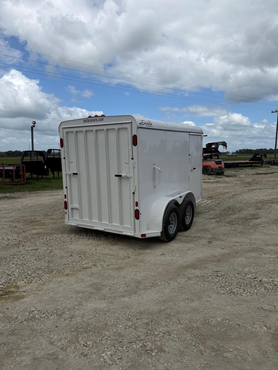 12 X 6 X 6.6 BUMPER PULL STEEL CARGO TRAILER BY DELTA MFG Image 5