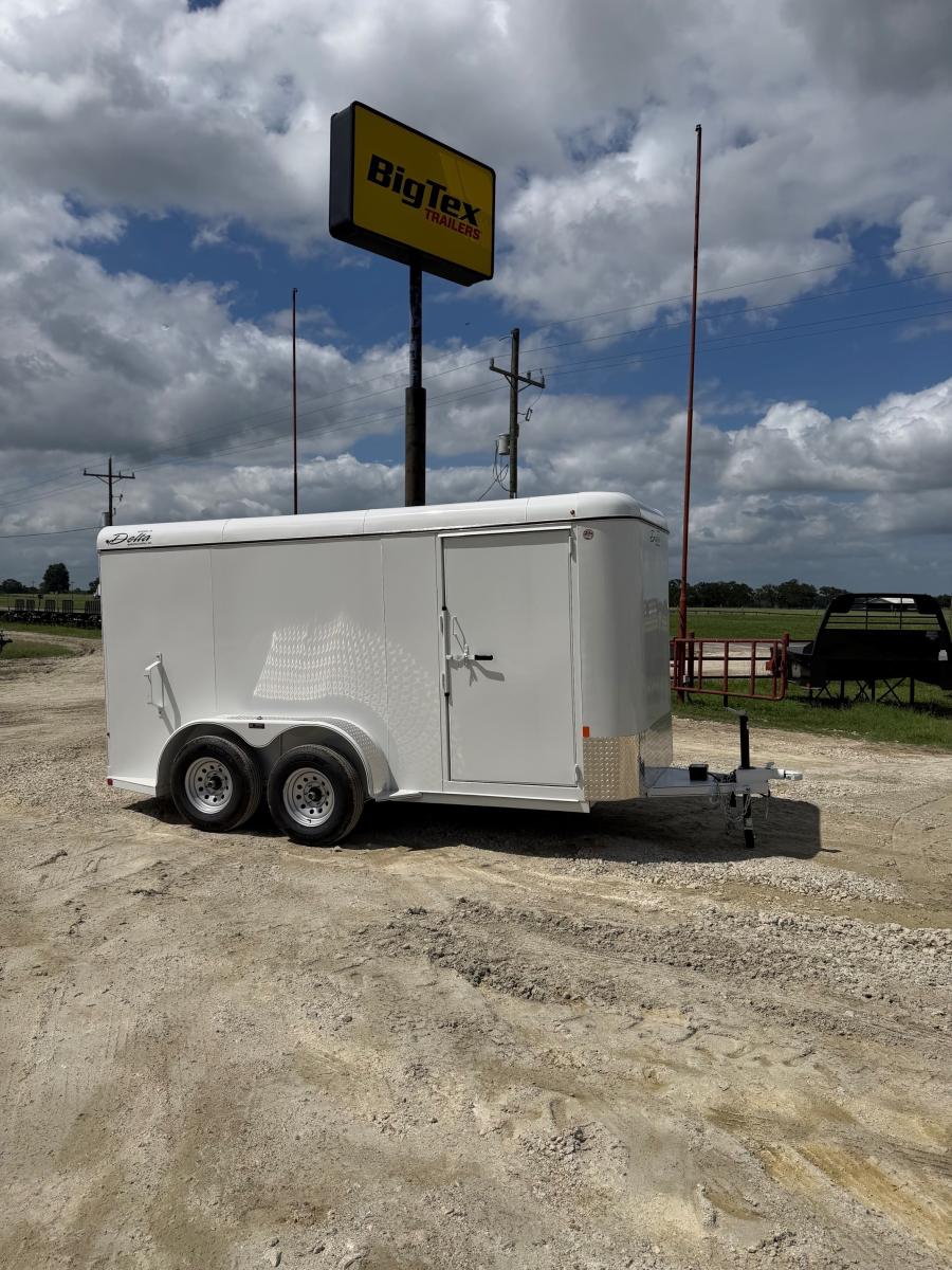 14 x 6 x 6.6 BUMPER PULL STEEL CARGO TRAILER BY DELTA MFG Image 0