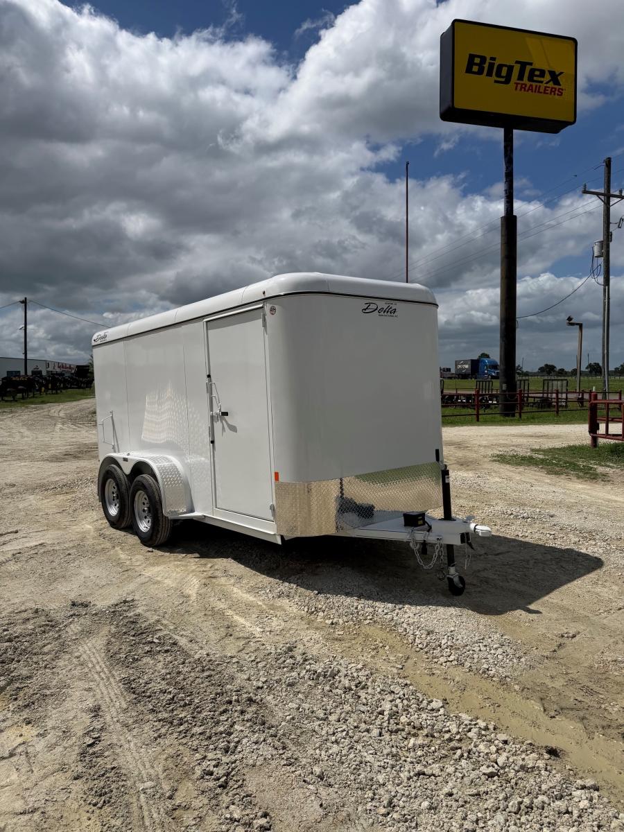 14 x 6 x 6.6 BUMPER PULL STEEL CARGO TRAILER BY DELTA MFG Image 1