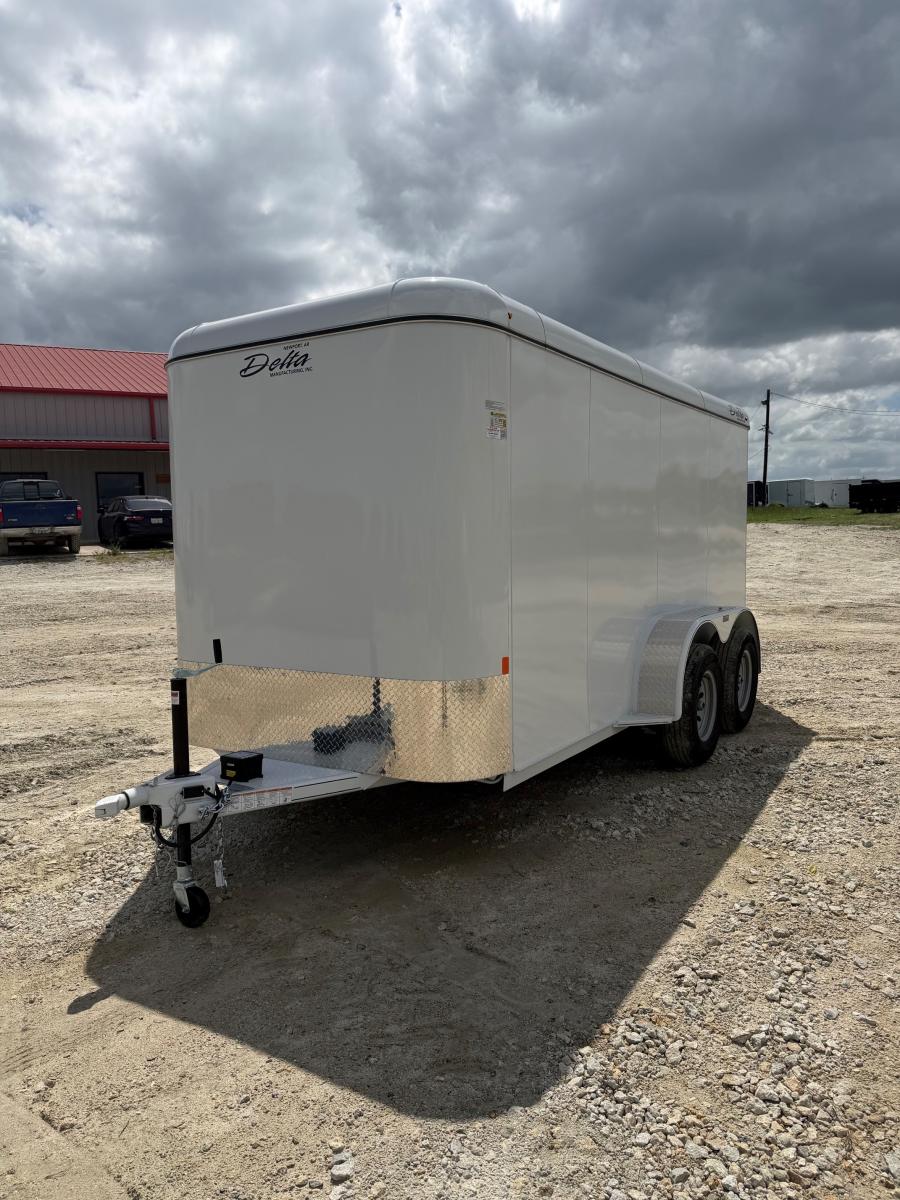 14 x 6 x 6.6 BUMPER PULL STEEL CARGO TRAILER BY DELTA MFG Image 2