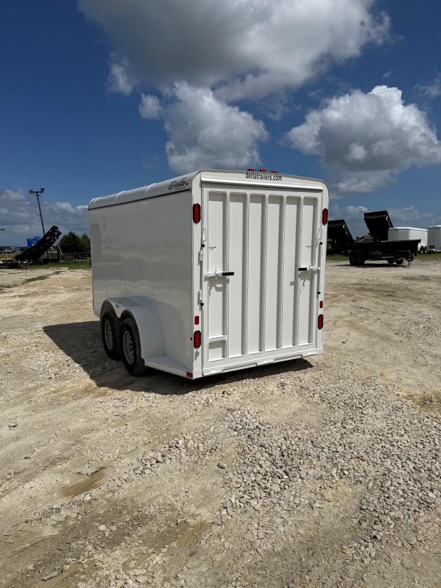 14 x 6 x 6.6 BUMPER PULL STEEL CARGO TRAILER BY DELTA MFG Image 4