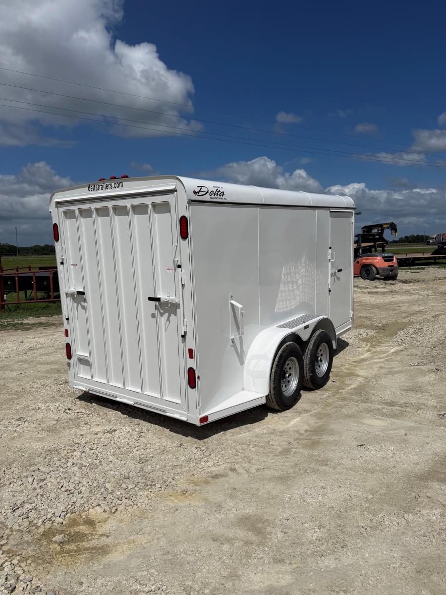 14 x 6 x 6.6 BUMPER PULL STEEL CARGO TRAILER BY DELTA MFG Image 5
