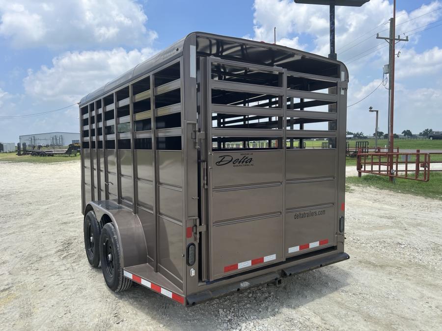 16 X 6.8 X 7 - LIVESTOCK TRAILER BY DELTA MFG Image 1