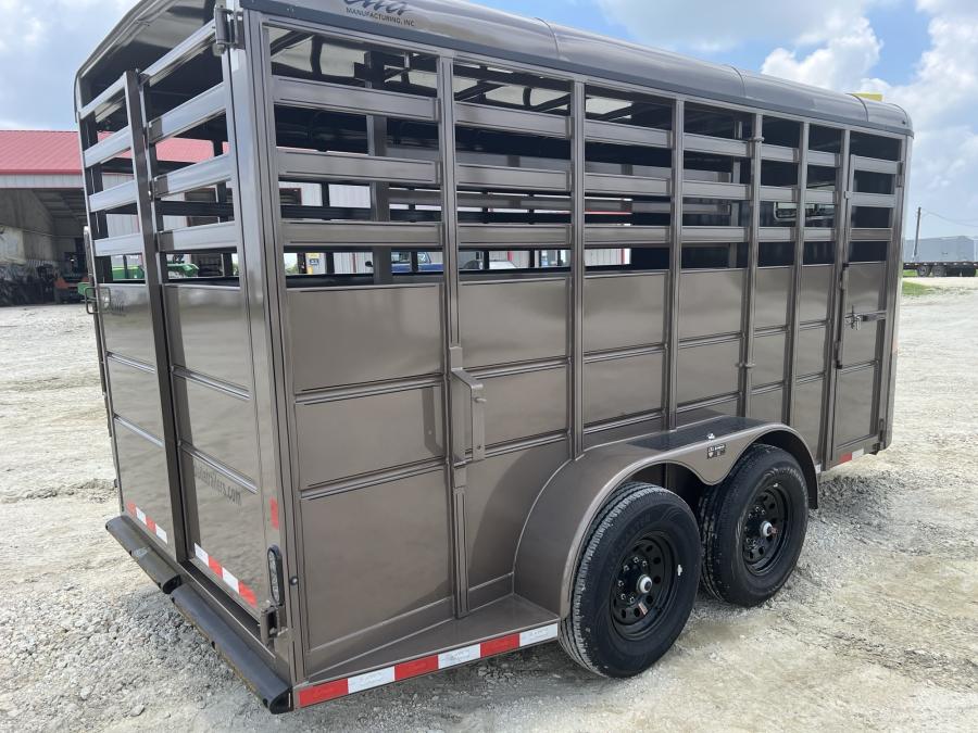 16 X 6.8 X 7 - LIVESTOCK TRAILER BY DELTA MFG Image 2