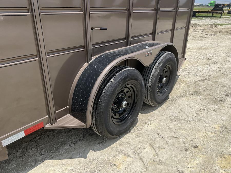 16 X 6.8 X 7 - LIVESTOCK TRAILER BY DELTA MFG Image 7