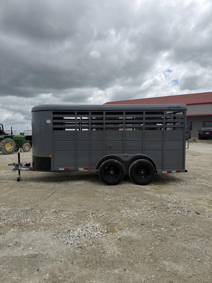 16 X 6 X 6.6 LIVESTOCK TRAILER BY DELTA MFG Image 3