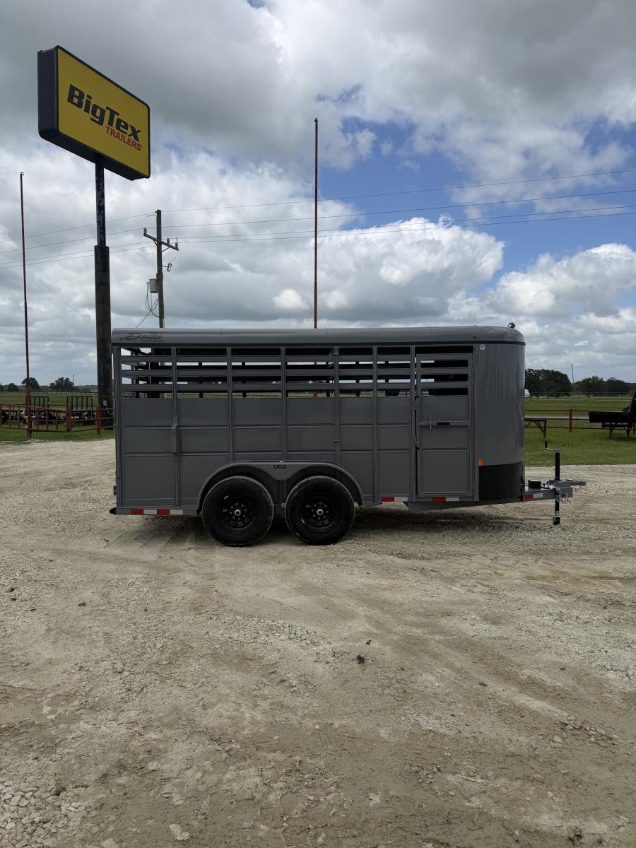 16 X 6 X 6.6 LIVESTOCK TRAILER BY DELTA MFG Image 7