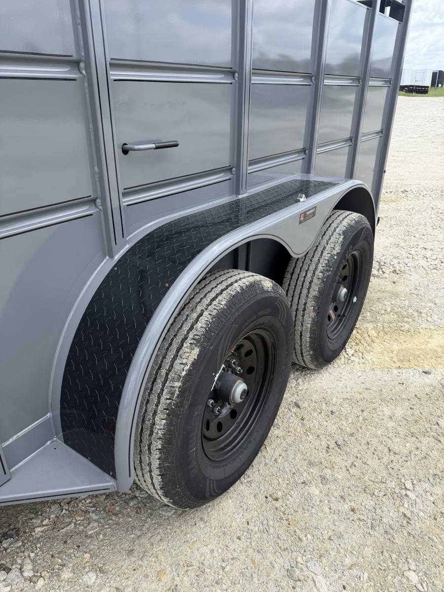 16 X 6 X 6.6 LIVESTOCK TRAILER BY DELTA MFG Image 12