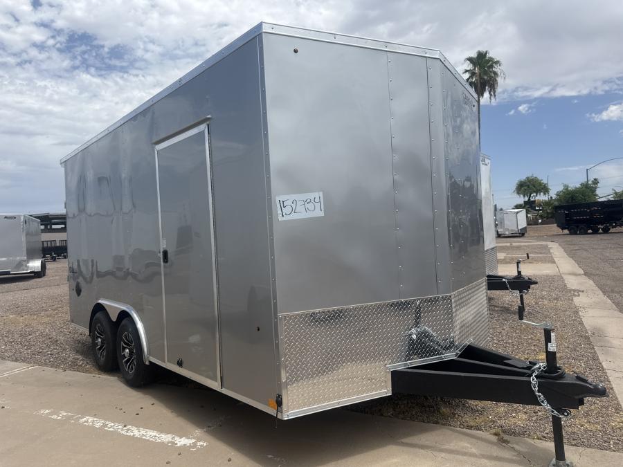 KC-S 8.5X16 FLAT TOP RD SILVER 10K VNOSE ENCLOSED Image 0