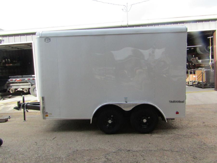 VHW7 7X12 ENCLOSED RAMP DOOR WHITE Image 1