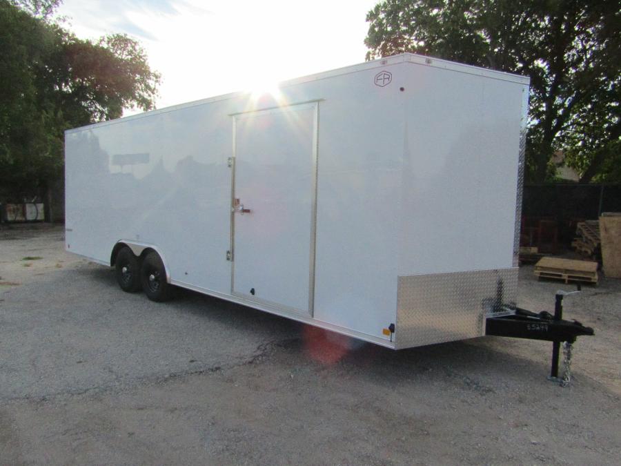 VHW8 85X24 ENCLOSED RAMP DOOR WHITE Image 0