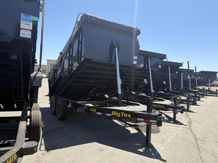 Big Tex 14TD 15.4K HD TELESCOPIC DUMP 83"X1 4SIDES, 6SIR, X-SERIES PKG,BK Image 0