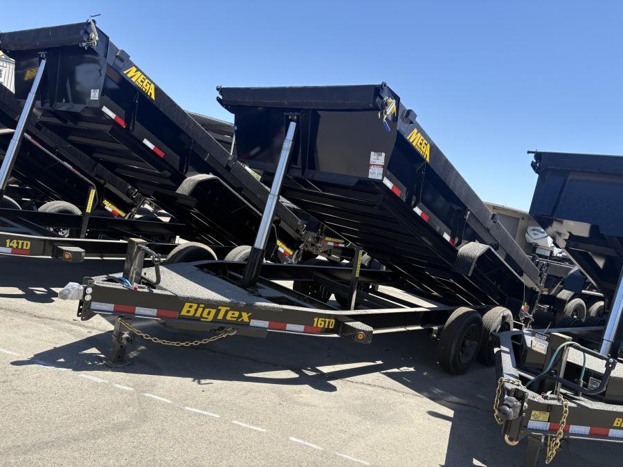 Big Tex 16TD 17.6K HD TELESCOPIC DUMP 83"X1 EQUIPMENT SHARE, BLACK Image 0