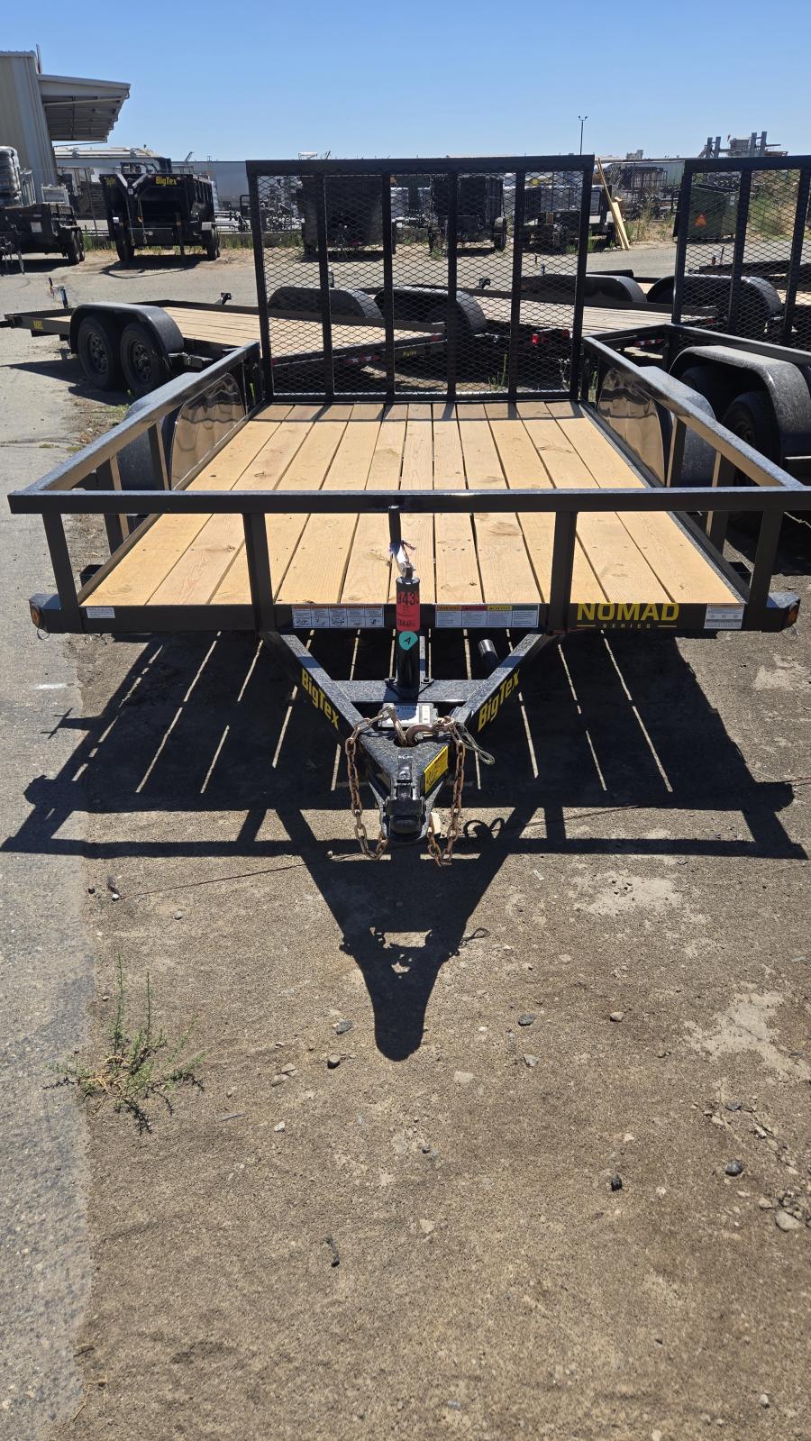 Big Tex 70PI-X 7K TAND SQ TU UTL 83"X16 BLK Image 0
