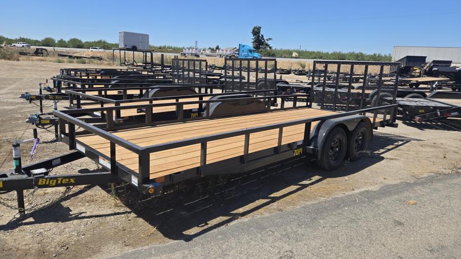 Big Tex 70PI-X 7K TAND SQ TU UTL 83"X16 BLK Image 0