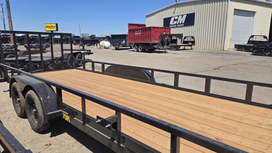Big Tex 70PI-X 7K TAND SQ TU UTL 83"X16 BLK Image 1