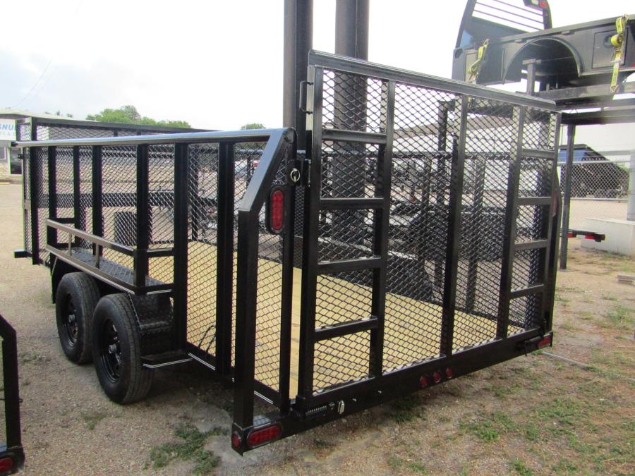 83X1 83"x16 LANDSCAPE TRAILER W/ 5 ROCKING R Image 0